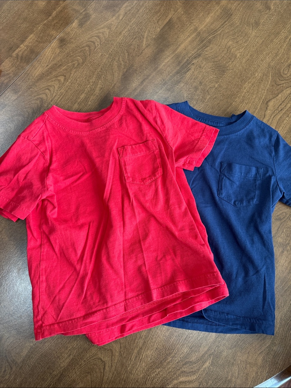 Bundle of 4 Carter's Red and Navy Short-Sleeve Pocket Tees